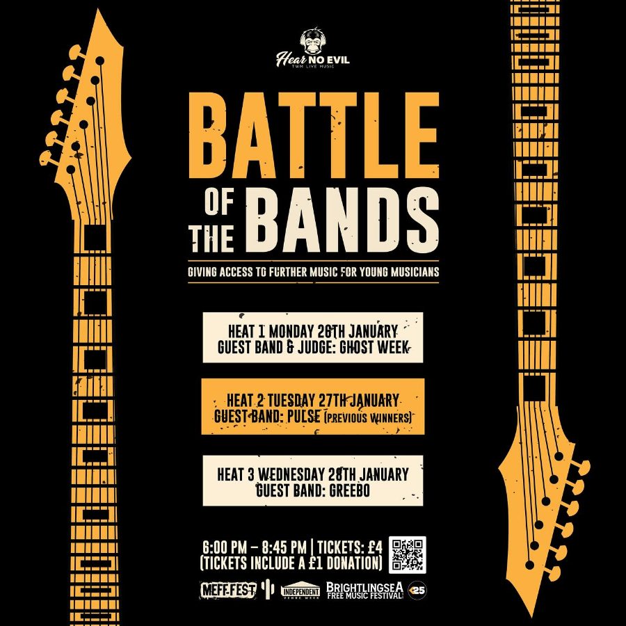 Under 18s Battle of the Bands 2026 poster, TWM Live Colchester